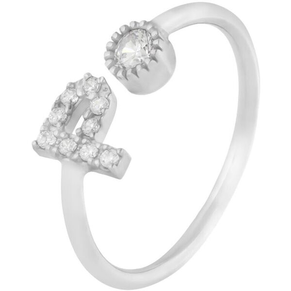 stroili anello fantasia silver moments argento rodiato cubic zirconia collezione: silver moments - misura bianco