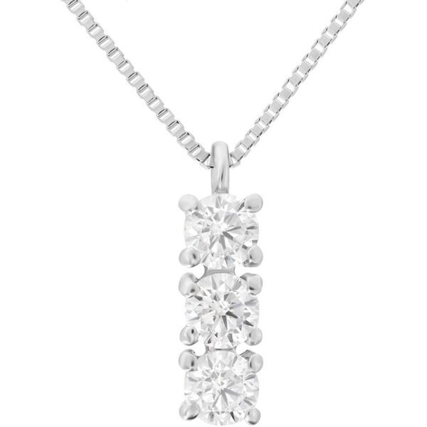 stroili collana trilogy claire oro bianco cubic zirconia collezione: claire oro bianco