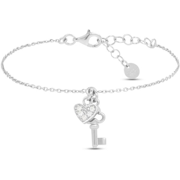 stroili bracciale silver moments argento rodiato cubic zirconia collezione: silver moments bianco