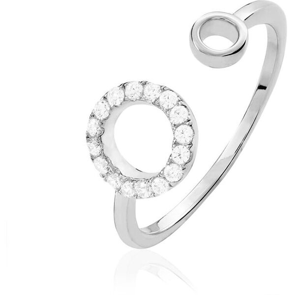 stroili anello silver shine argento rodiato cubic zirconia collezione: silver shine - misura 54 bianco