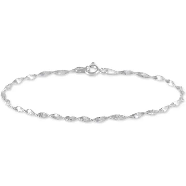 stroili bracciale catena silver collection argento rodiato collezione: silver collection bianco