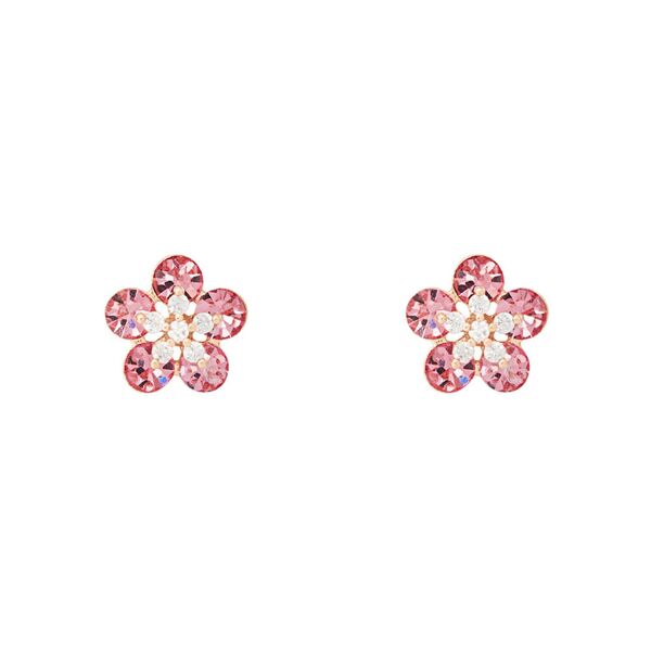 stroili orecchini lobo romantic shine ottone rosa cristallo collezione: romantic shine rosa