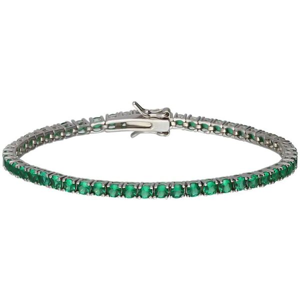 stroili bracciale tennis silver rainbow argento rodiato cubic zirconia collezione: silver rainbow bianco