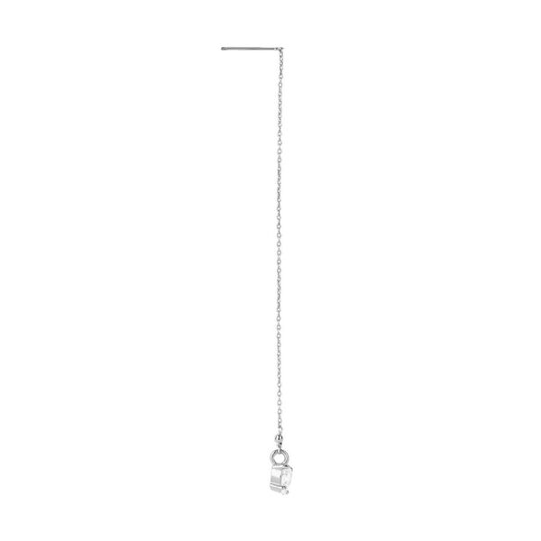 stroili mono orecchino pendente punto luce silver elegance argento rodiato cubic zirconia collezione: silver elegance bianco