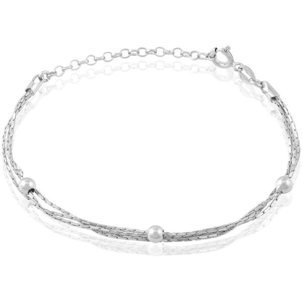 stroili bracciale silver collection argento rodiato collezione: silver collection bianco