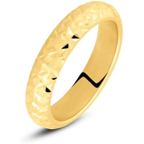 stroili fede classica leggera diamantata 4 mm oro giallo collezione: fede leggera 375/1000 oro giallo