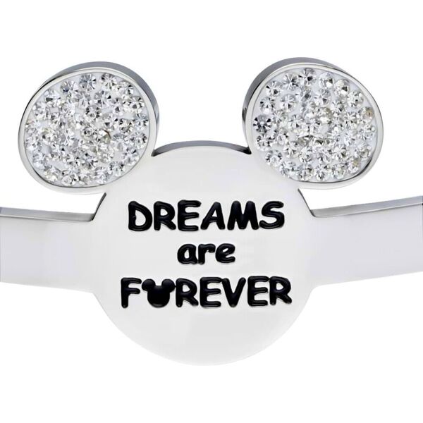 stroili bangle lady message acciaio disney e cristalli collezione: lady message argentato