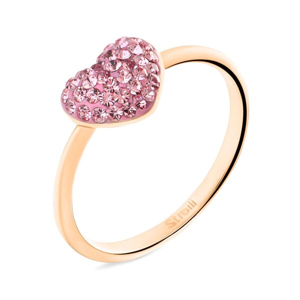 stroili anello fantasia lady phantasya acciaio rosa cristallo collezione: lady phantasya - misura 54 rosa