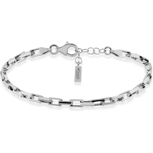 stroili bracciale catena gentleman argento rodiato collezione: gentleman bianco