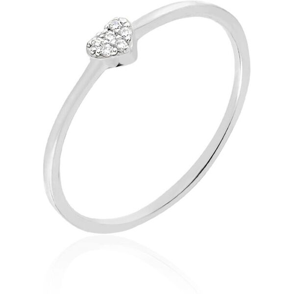 stroili anello silver shine argento rodiato cubic zirconia collezione: silver shine - misura 54 bianco