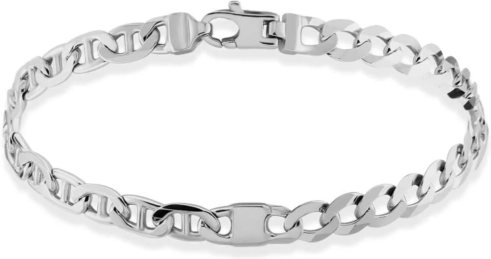 stroili bracciale catena gentleman argento rodiato collezione: gentleman bianco