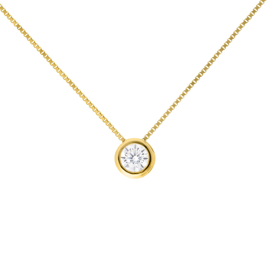 stroili collana punto luce claire oro giallo cubic zirconia collezione: claire oro giallo