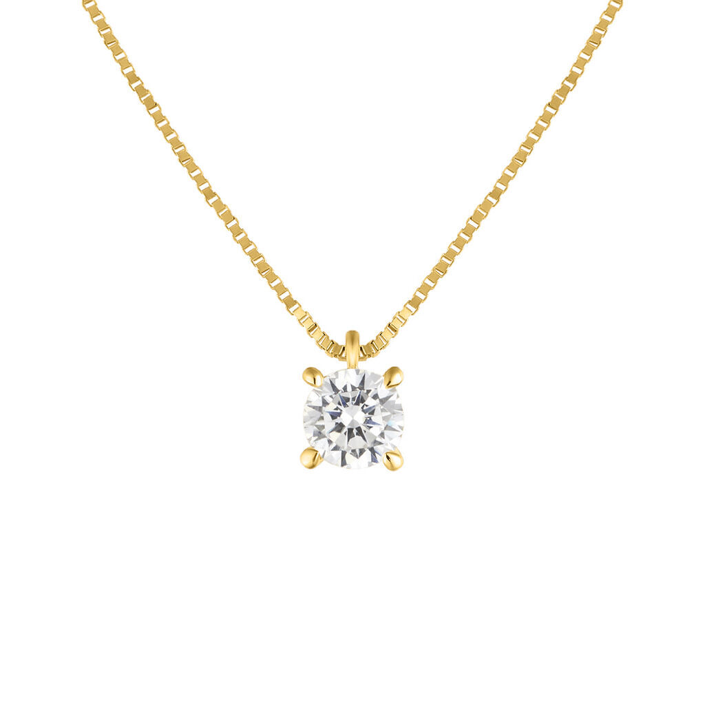 stroili collana punto luce claire oro giallo cubic zirconia collezione: claire oro giallo