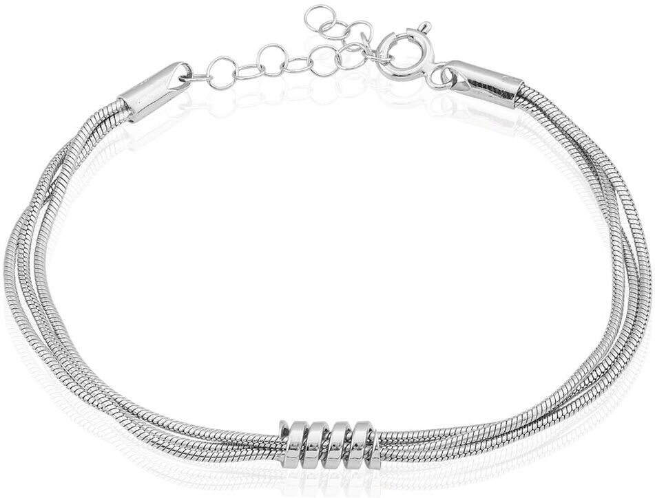 stroili bracciale catena silver collection argento rodiato collezione: silver collection bianco