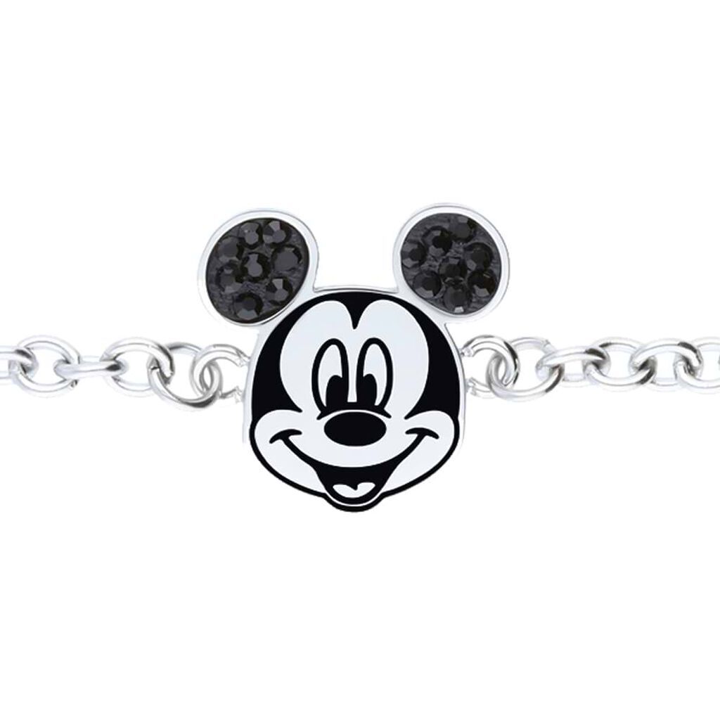 stroili bracciale mickey mouse & friends acciaio cristallo collezione: mickey mouse & friends bianco