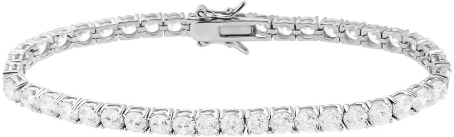 stroili bracciale tennis silver elegance argento rodiato cubic zirconia collezione: silver elegance bianco