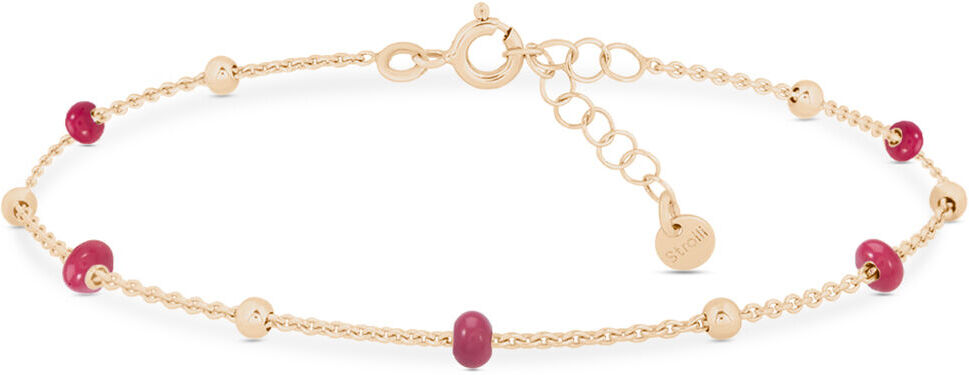 stroili cavigliera silver collection argento rosa pietra sintetica collezione: silver collection rosa