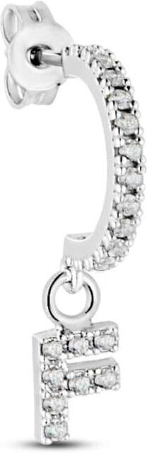 stroili mono orecchino a cerchio silver moments argento rodiato cubic zirconia collezione: silver moments bianco