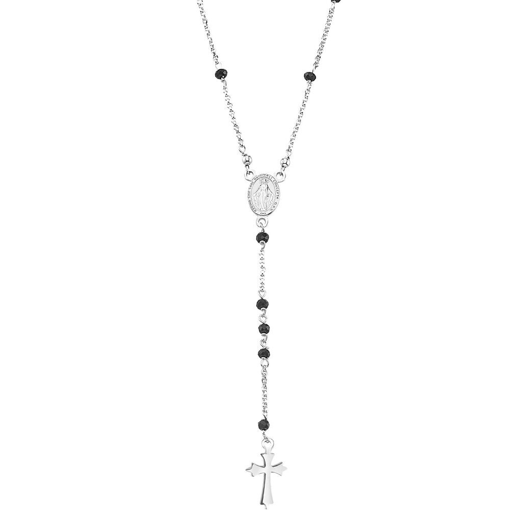 stroili collana rosario silver soul argento rodiato cristallo collezione: silver soul bianco