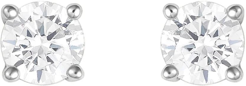 stroili orecchini lobo punto luce silver elegance argento rodiato cubic zirconia collezione: silver elegance bianco