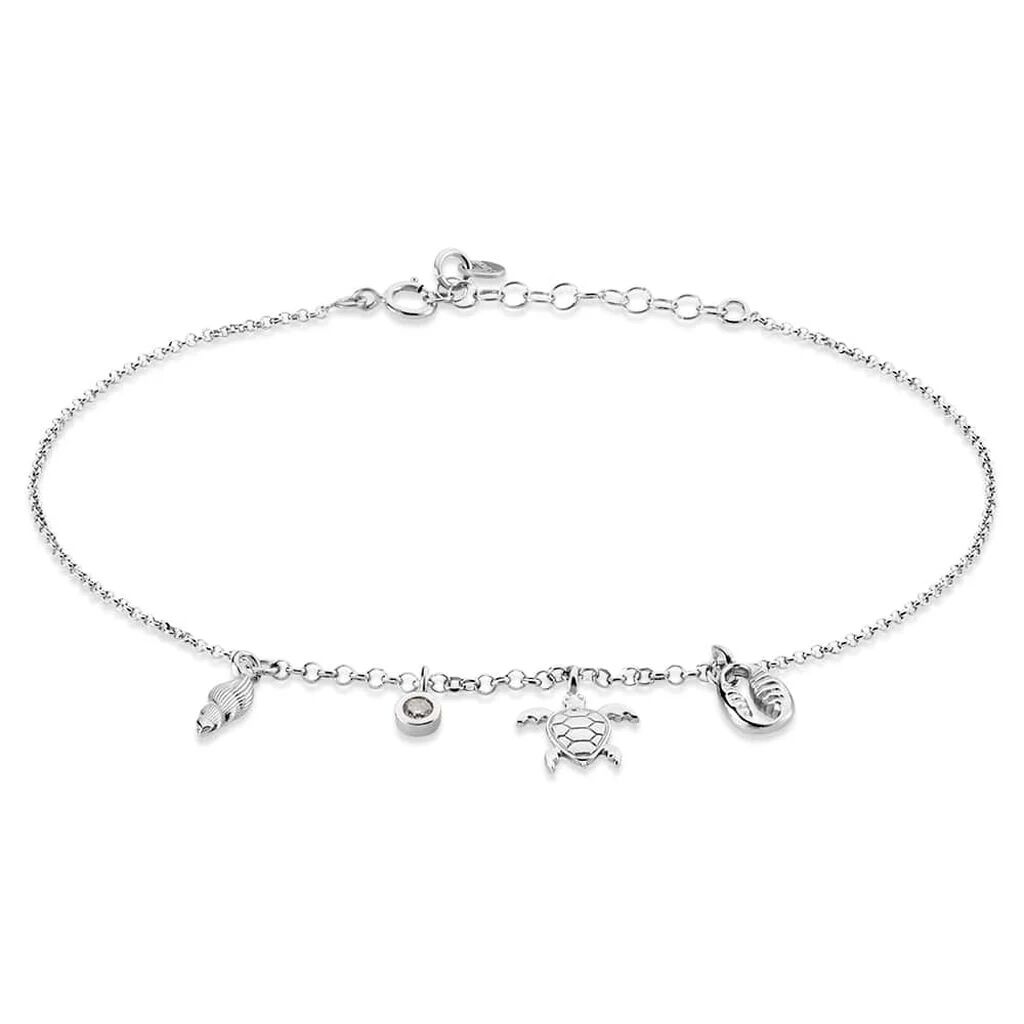 Stroili Cavigliera Silver Collection Argento Rodiato Cubic Zirconia Collezione: Silver Collection Bianco