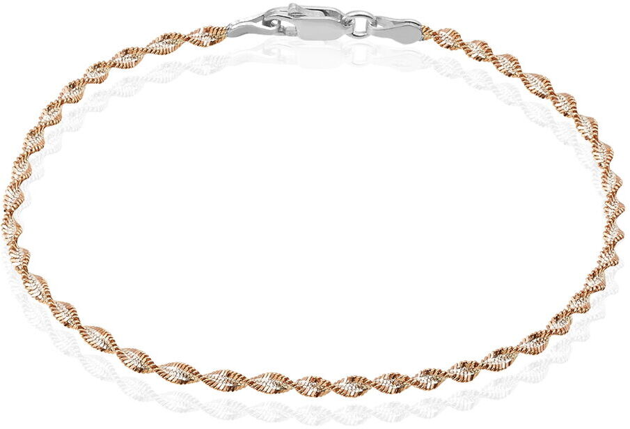 Stroili Bracciale Catena Silver Collection Argento Bicolore Collezione: Silver Collection Bicolore