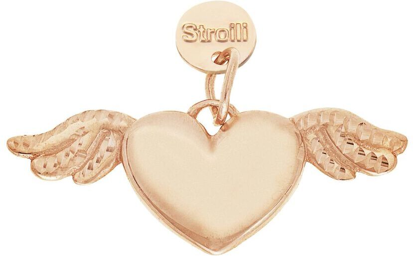 Stroili Charm in argento rosato diamantato Collezione: Love Beats Rosa