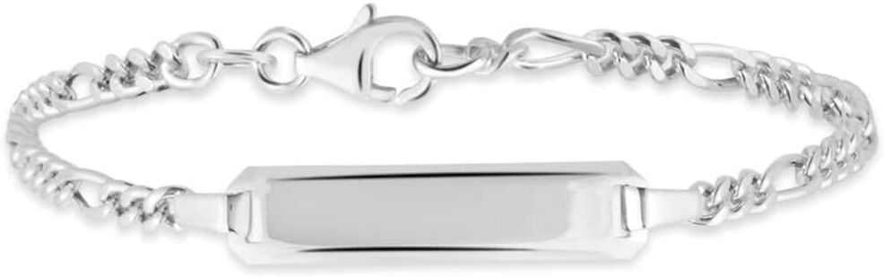 Stroili Bracciale Con Targhetta Silver Baby Argento Rodiato Collezione: Silver Baby Bianco