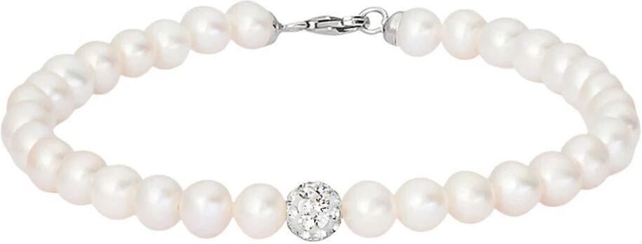 Stroili Bracciale Gabrielle Oro Bianco Perla D'Acqua Dolce Cristallo Collezione: Gabrielle Oro Bianco