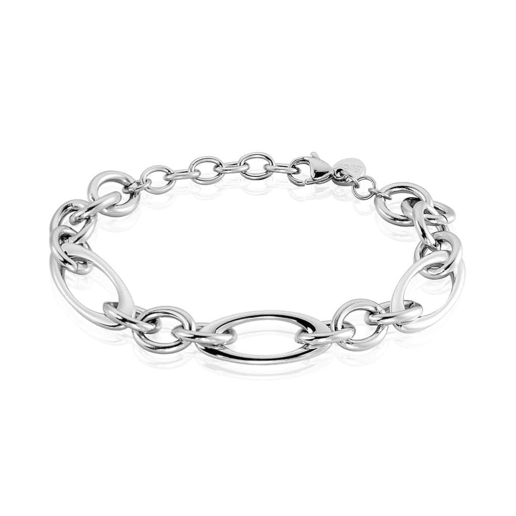 Stroili Bracciale Lady Code Acciaio Maglie Mix Collezione: Lady Code Argentato