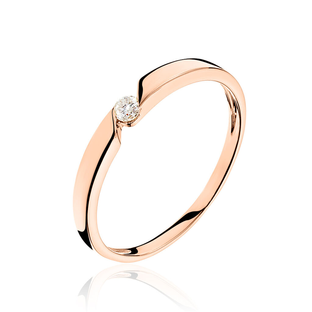 Stroili Anello Solitario Grace Oro Rosa Diamante Collezione: Grace - Misura 54 Oro Rosa