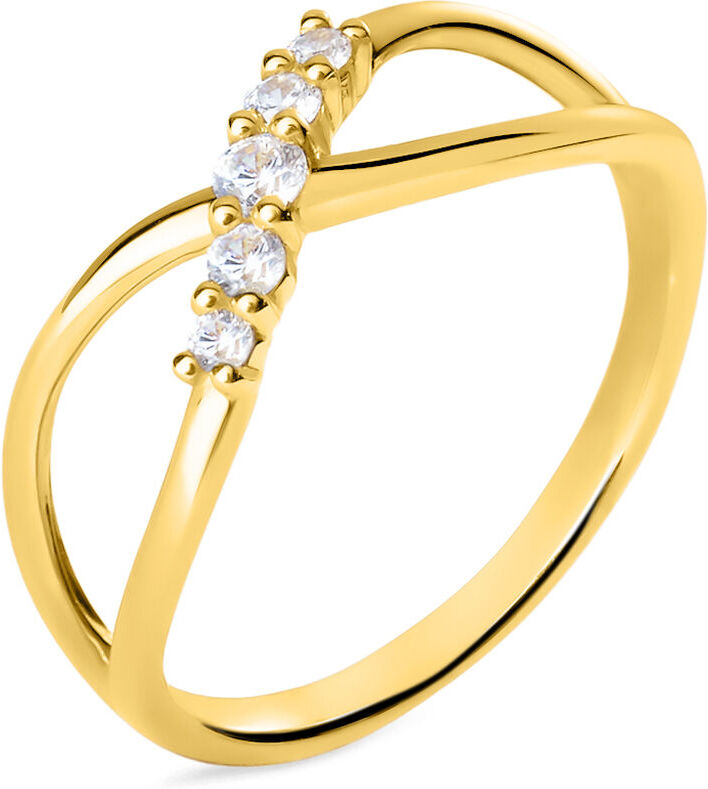 Stroili Anello Fantasia Claire Oro Giallo Cubic Zirconia Collezione: Claire - Misura 54 Oro Giallo