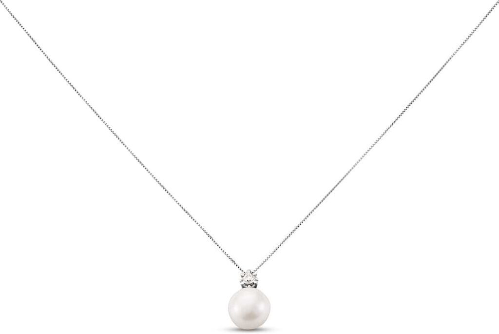 Stroili Collana Gold Pearls Oro Bianco Perla D'Acqua Dolce Diamante Collezione: Gold Pearls Oro Bianco