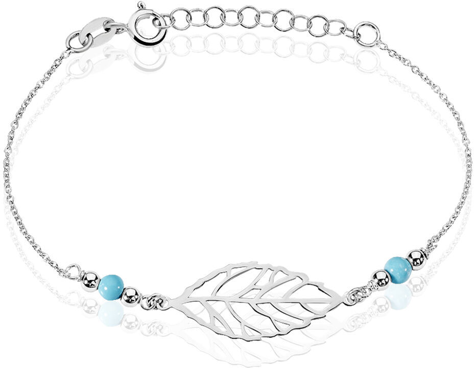 Stroili Bracciale Silver Collection Argento Rodiato Turchese Collezione: Silver Collection Bianco