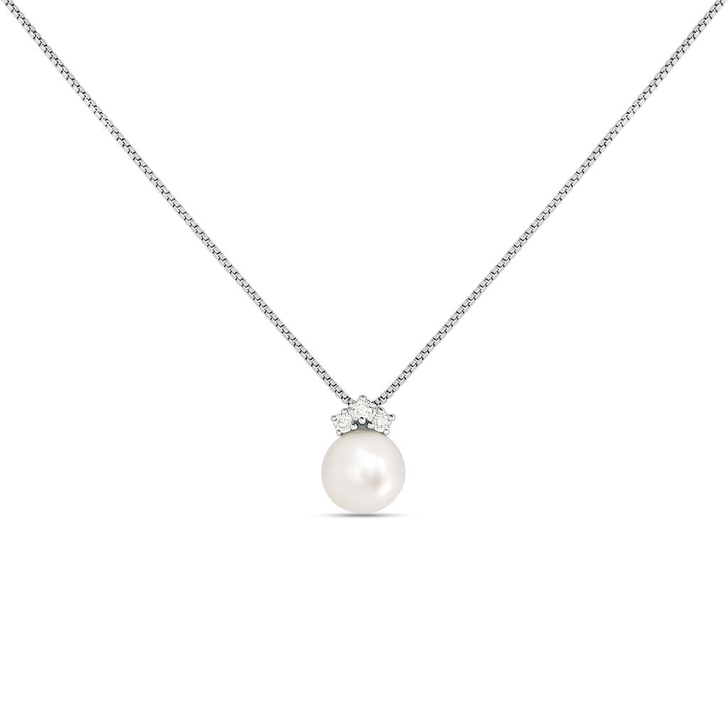 Stroili Collana Gabrielle Precious Oro Bianco Perla D'Acqua Dolce Diamante Collezione: Gabrielle Precious Oro Bianco