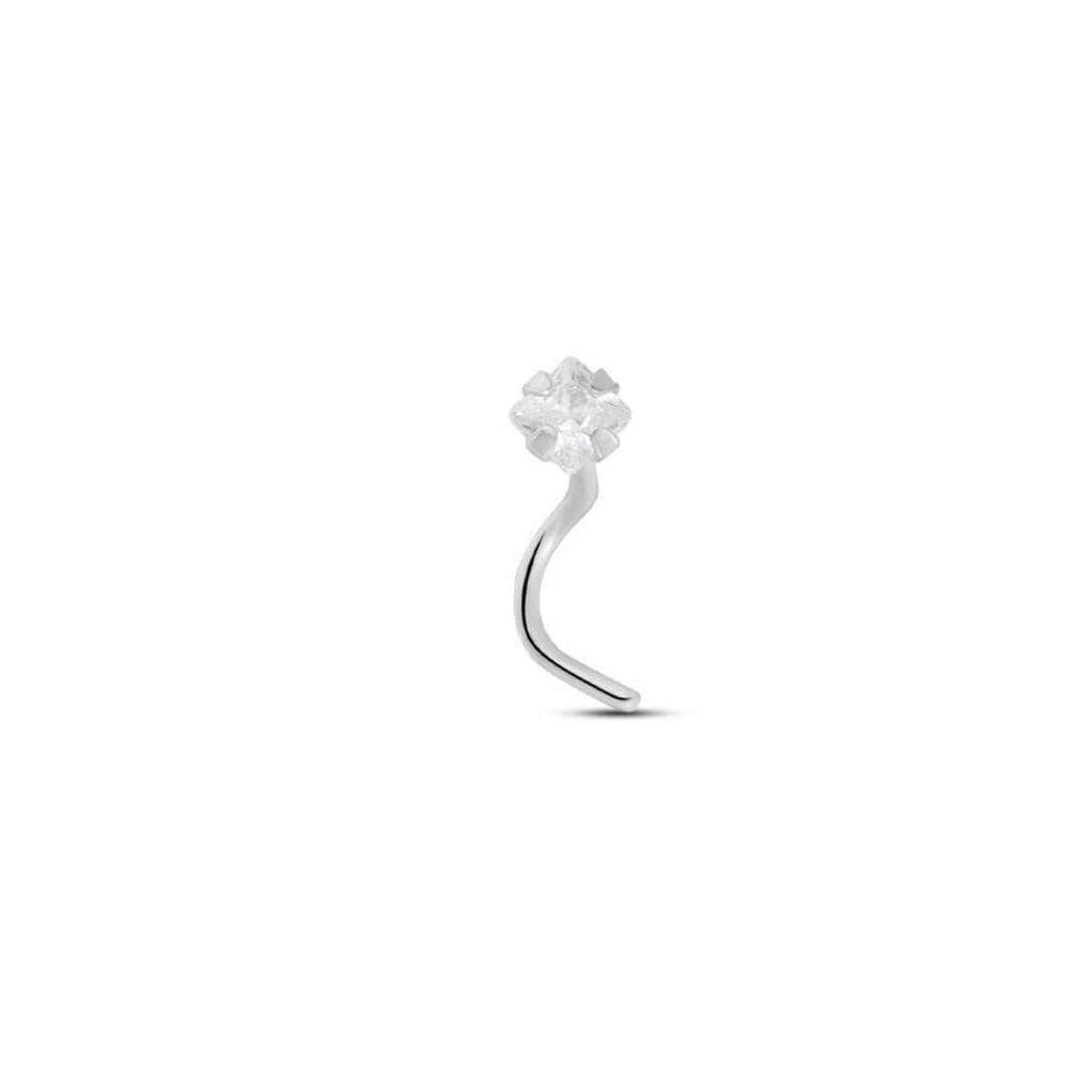 Stroili Piercing Naso Bon Ton Oro Bianco Cubic Zirconia Collezione: Bon Ton Oro Bianco