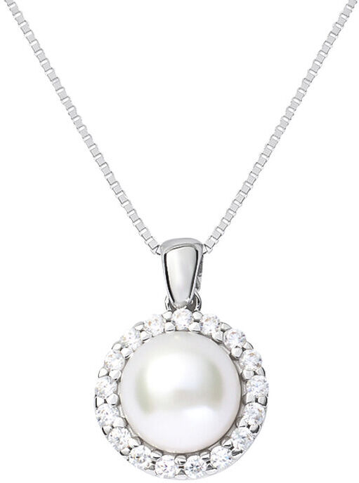 Stroili Collana Gabrielle Oro Bianco Perla D'Acqua Dolce Cubic Zirconia Collezione: Gabrielle Oro Bianco