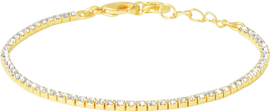 Stroili Bracciale Tennis Romantic Shine Metallo Dorato Cristallo Collezione: Romantic Shine Giallo