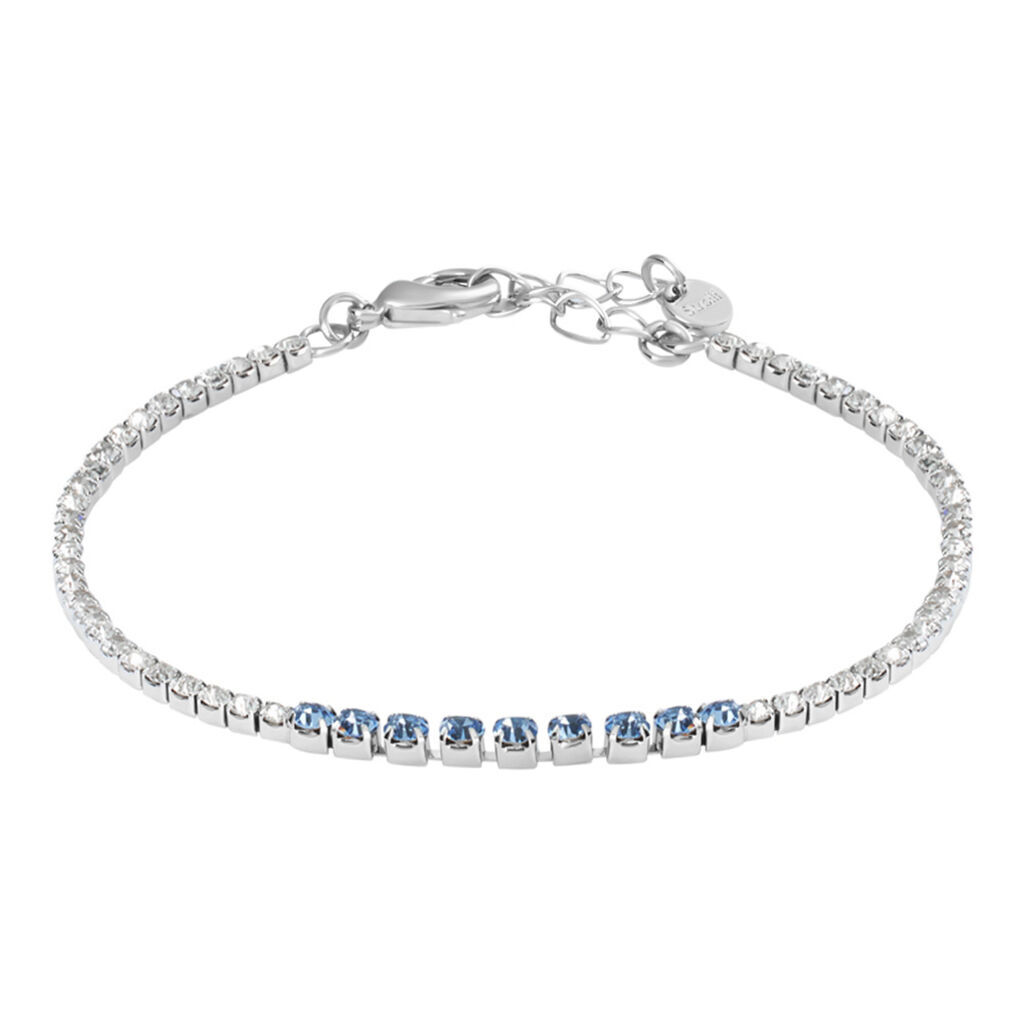 Stroili Bracciale Tennis Romantic Shine Metallo Cristallo Collezione: Romantic Shine Bianco