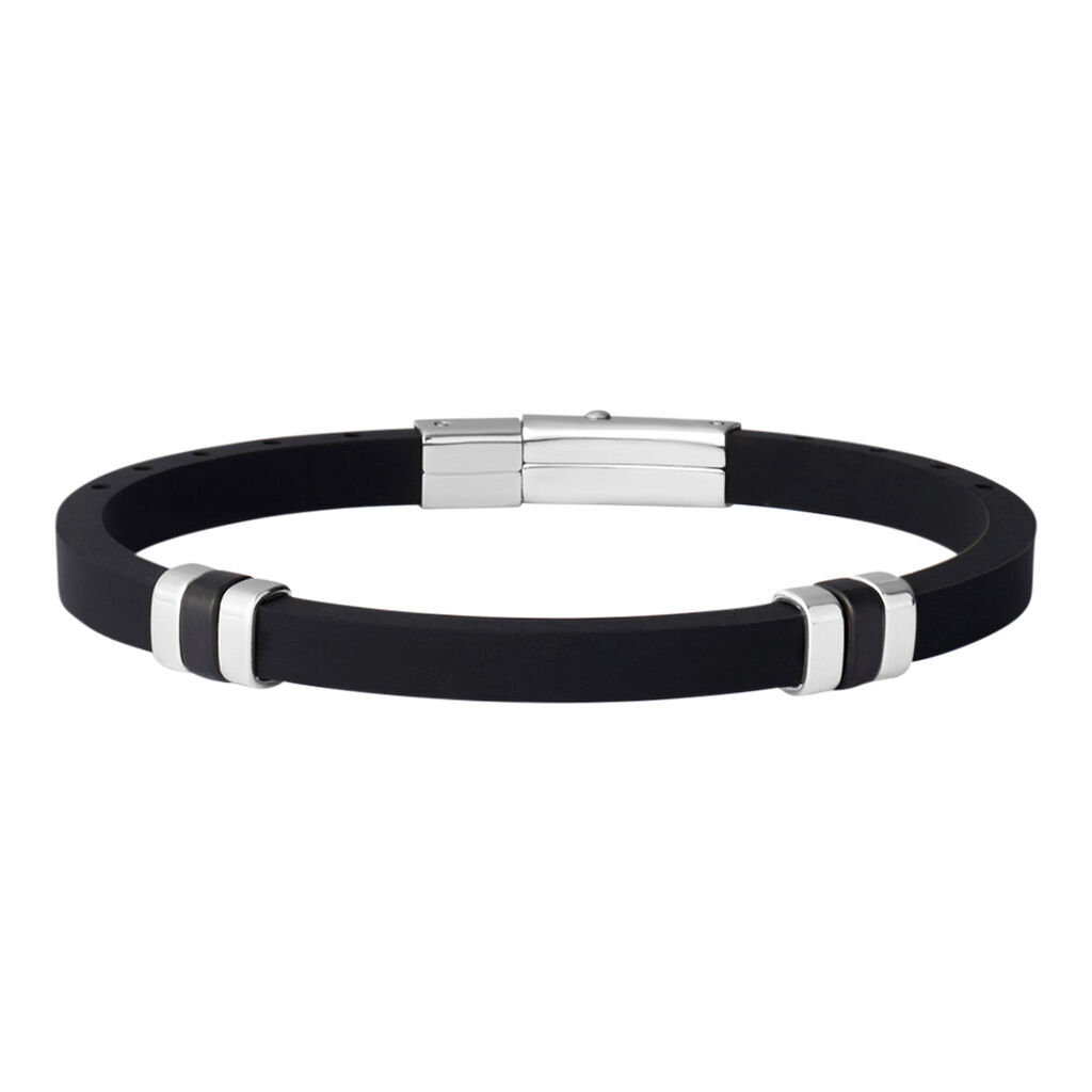 Stroili Bracciale Man Code Acciaio Bicolore Bianco / Nero Collezione: Man Code Bicolore Bianco / Nero