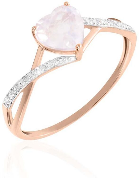 Stroili Anello Amélie Oro Rosa Quarzo Cubic Zirconia Collezione: Amélie - Misura 58 Oro Rosa