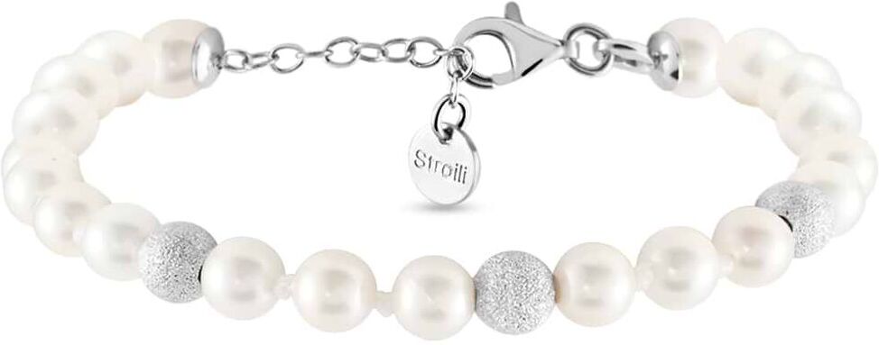 Stroili Bracciale Silver Pearls Argento Rodiato Perla sintentica Collezione: Silver Pearls Bianco