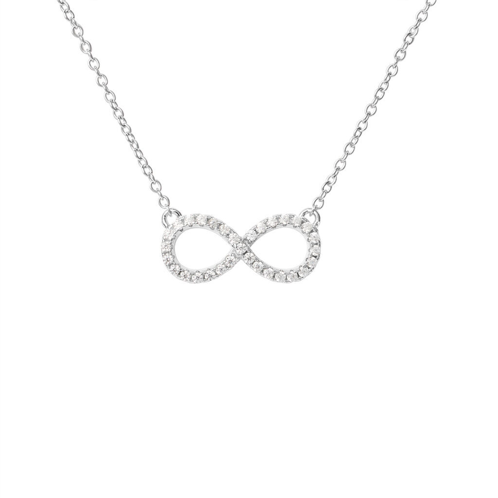 Stroili Collana Silver Moments Argento Rodiato Cubic Zirconia Collezione: Silver Moments Bianco