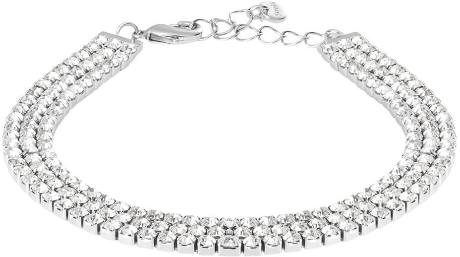 Stroili Bracciale Tennis Romantic Shine Metallo Cristallo Collezione: Romantic Shine Bianco