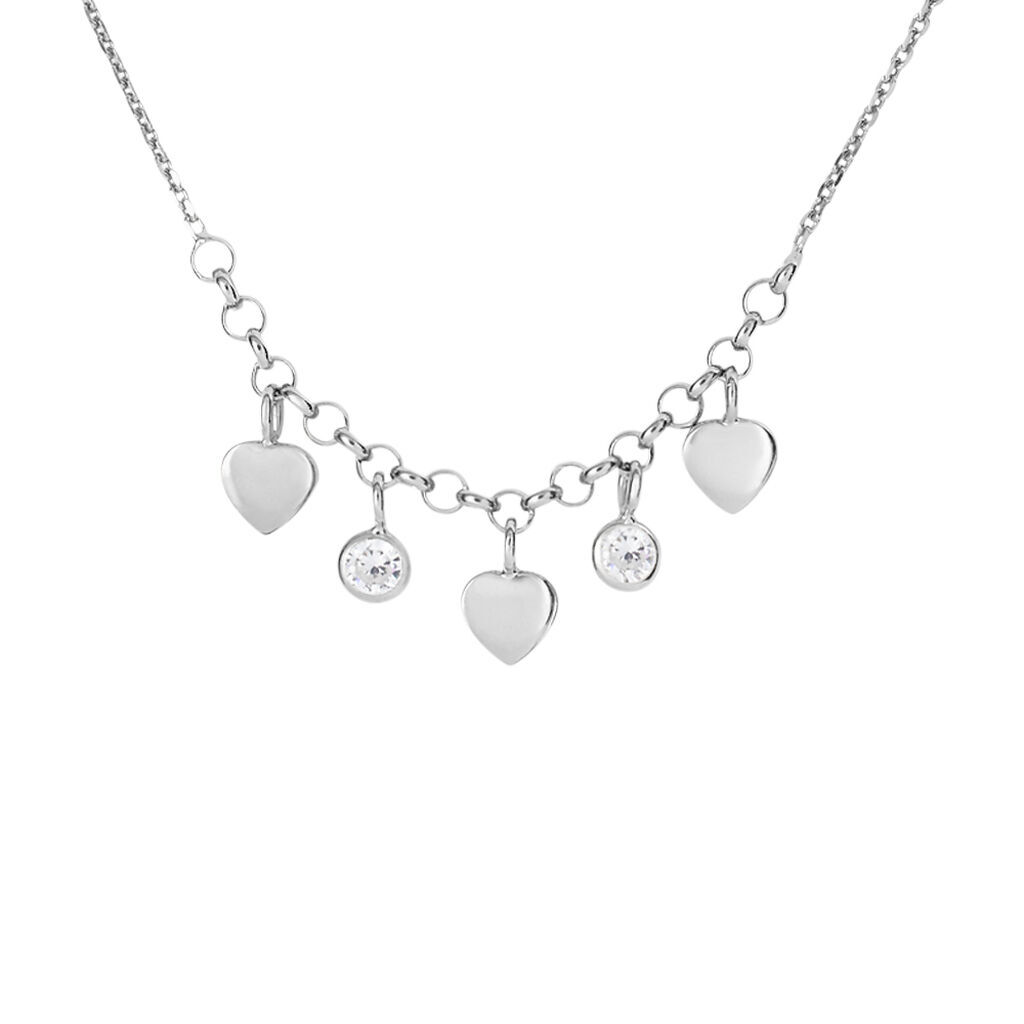 Stroili Collana Silver Collection Argento Rodiato Cubic Zirconia Collezione: Silver Collection Bianco