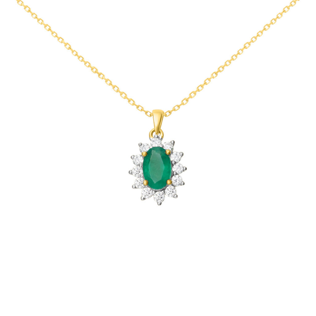 Stroili Collana Charlotte Oro Giallo Smeraldo Diamante Collezione: Charlotte Oro Giallo