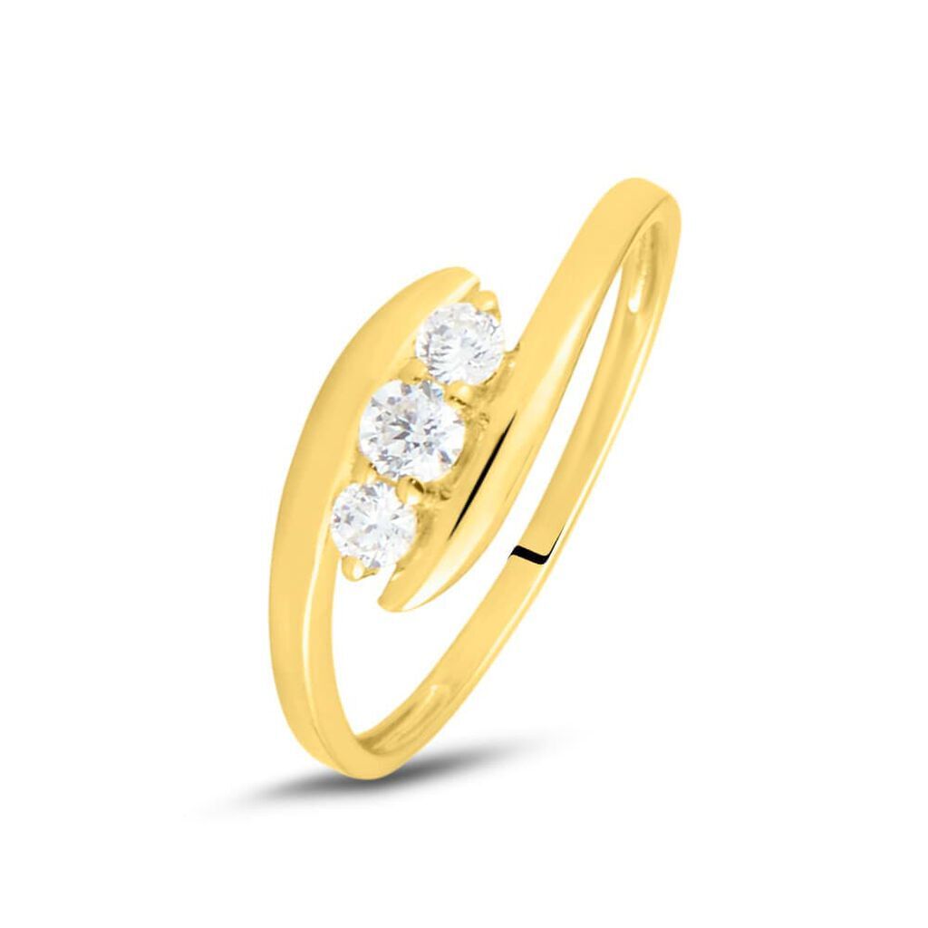 Stroili Anello Trilogy Claire Oro Giallo Cubic Zirconia Collezione: Claire - Misura 51 Oro Giallo