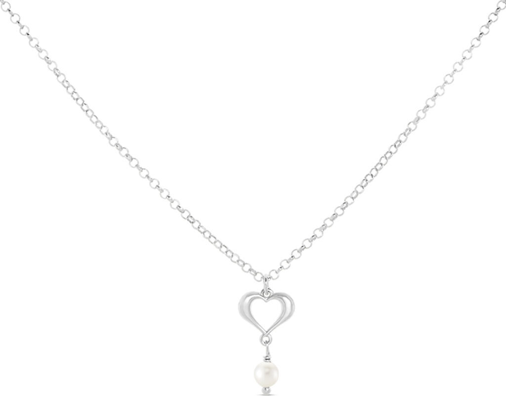 Stroili Collana Silver Pearls Argento Rodiato Perla sintentica Collezione: Silver Pearls Bianco