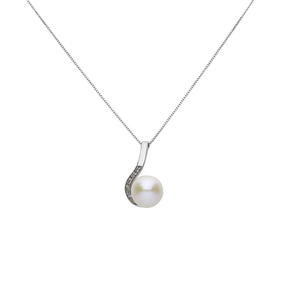 Stroili Collana Gold Pearls Oro Bianco Perla D'Acqua Dolce Diamante Collezione: Gold Pearls Oro Bianco