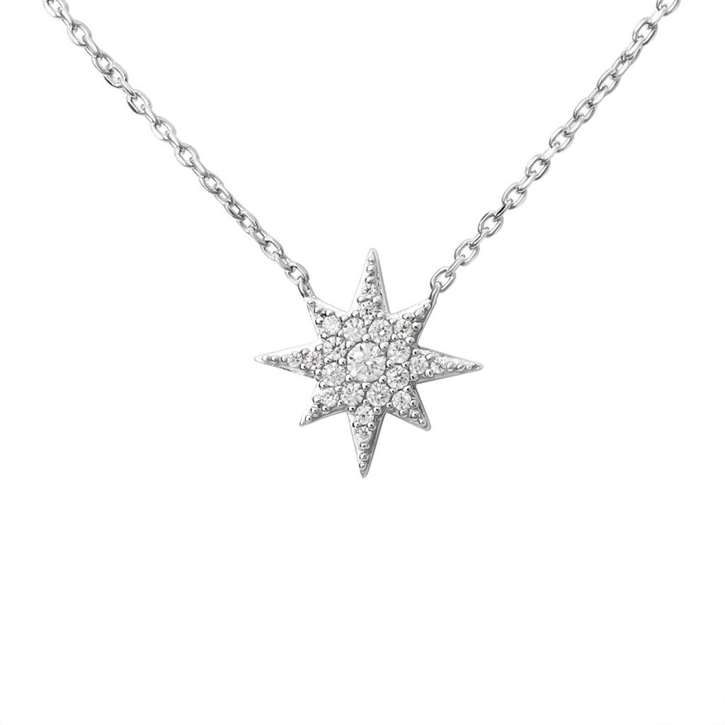 Stroili Collana Silver Moments Argento Rodiato Cubic Zirconia Collezione: Silver Moments Bianco